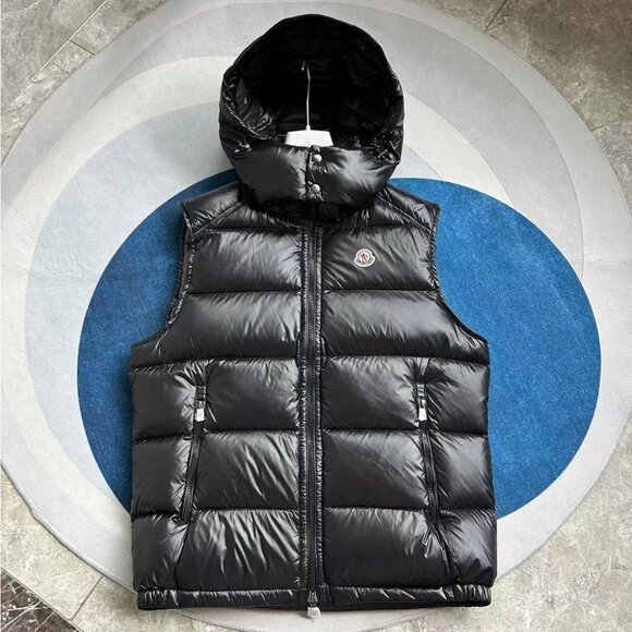 Moncler Black Puffer Vest - Picture 1 of 7